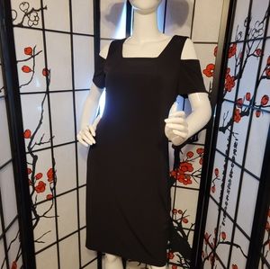 CALVIN KLEIN LITTLE BACK DRESS/CUT PEEK A BOO SLEEVES/ PENCIL DRESS/SZ 8P